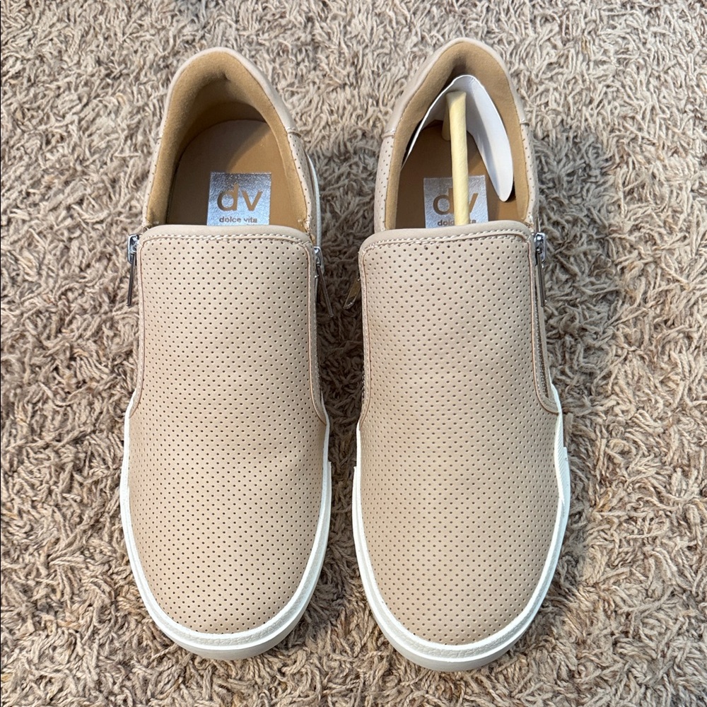 DV by Dolce Vita Beige Slip-On Sneakers